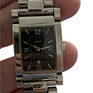 Coach W014 Swiss Silver Watch with Black Dial